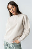 Marie Oversized Sweatshirt in Beige