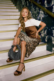 Edwin Satin Maxi Skirt