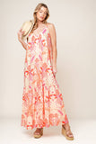 SECRET GARDEN MAXI DRESS PINK