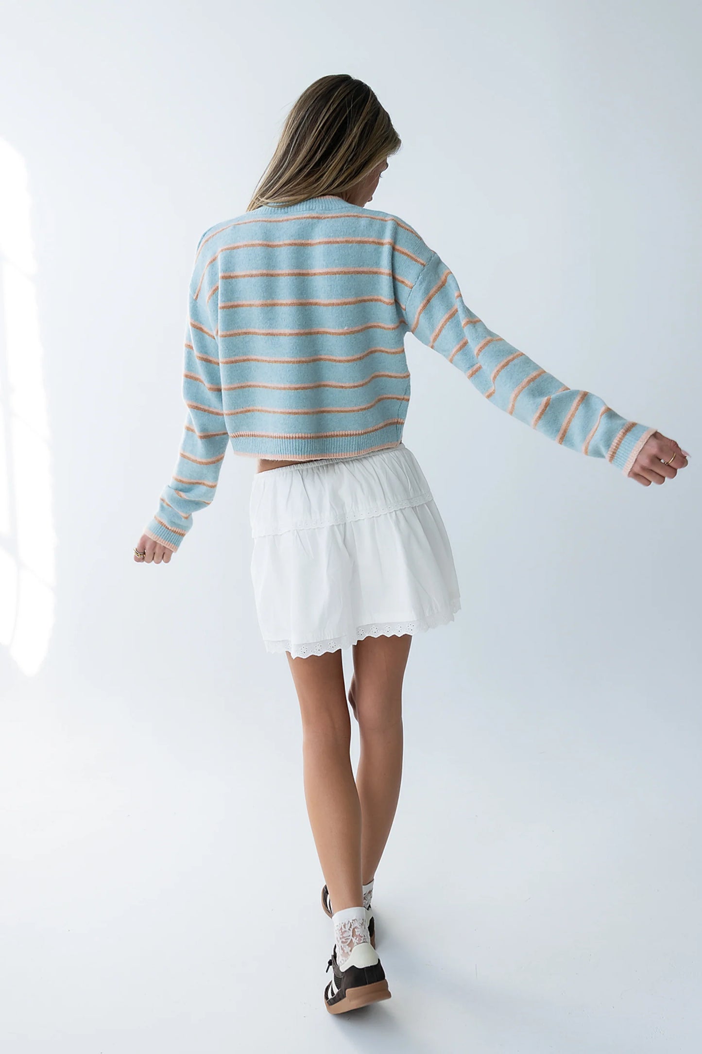 Brandi Embroidered Mini Skirt