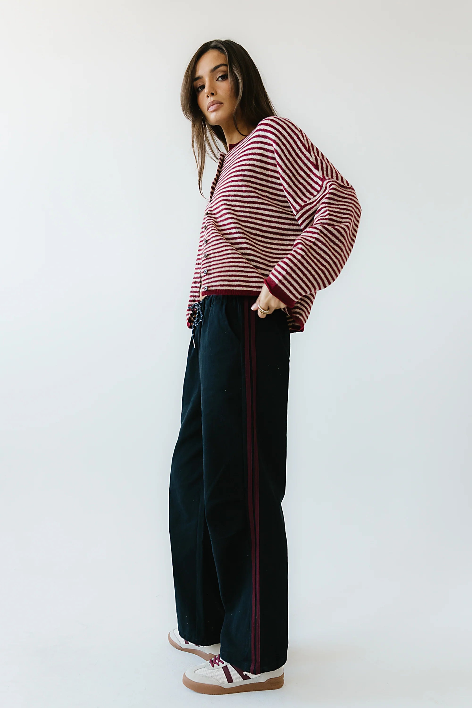 Lola Striped Sweater in Red FINAL SALE
