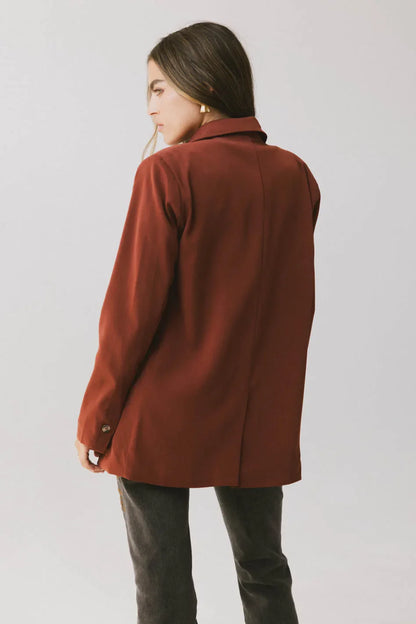 Crystal Blazer in Brick FINAL SALE