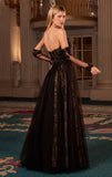 LILITH GOWN A LINE TULLE DRESS WITH GLOVES