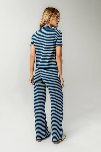 Ireland Striped Top in Blue FINAL SALE
