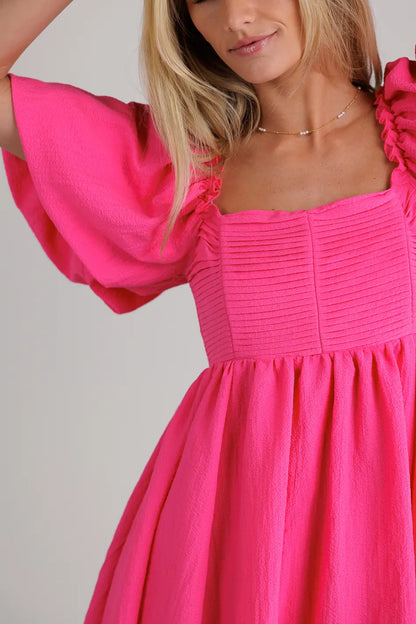Ryann Mini Dress in Pink FINAL SALE