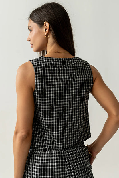 Lea Plaid Vest