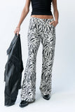 Moss Abstract Wide Leg Jeans