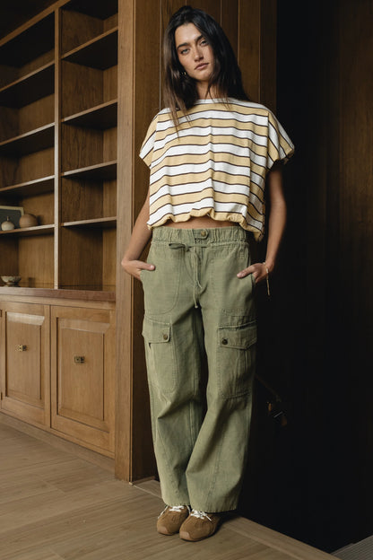 Kirsty Straight Leg Pants in Green