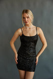 Selena Open Back Sequin Mini Dress