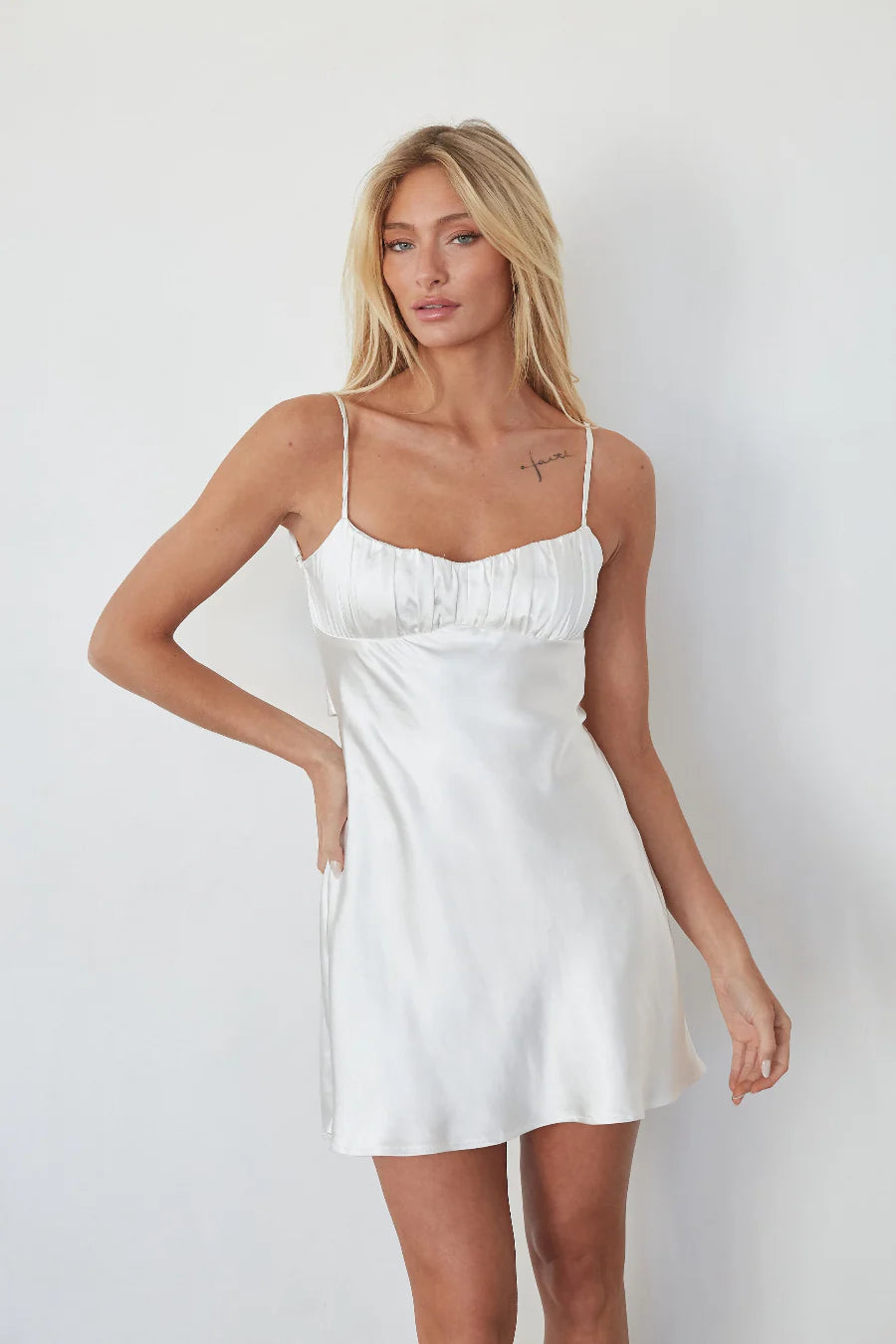 Ria Twist Back Mini Dress