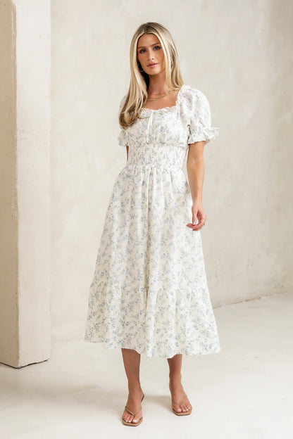 Travis Floral Midi Dress