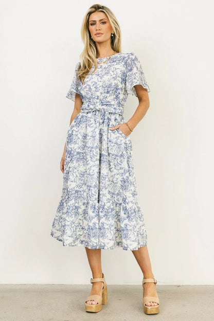 Theresa Floral Midi Dress FINAL SALE