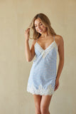 Clairo Lace Polka Dot Mini Dress