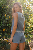 Brinklee Embroidered Skort