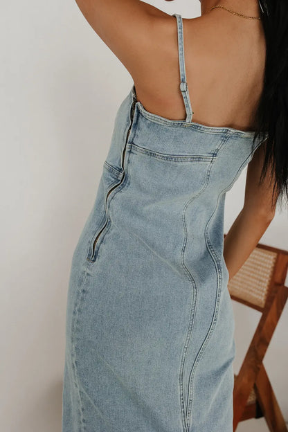 Maxine Denim Midi Dress FINAL SALE