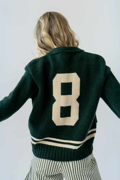 Polly Knit Jacket in Green