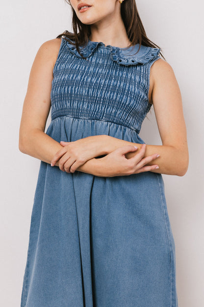 Fallon Denim Midi Dress