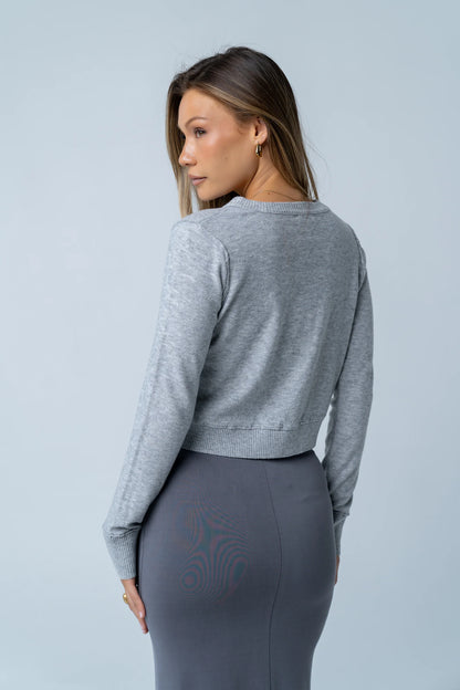 Christy Knit Sweater in Grey