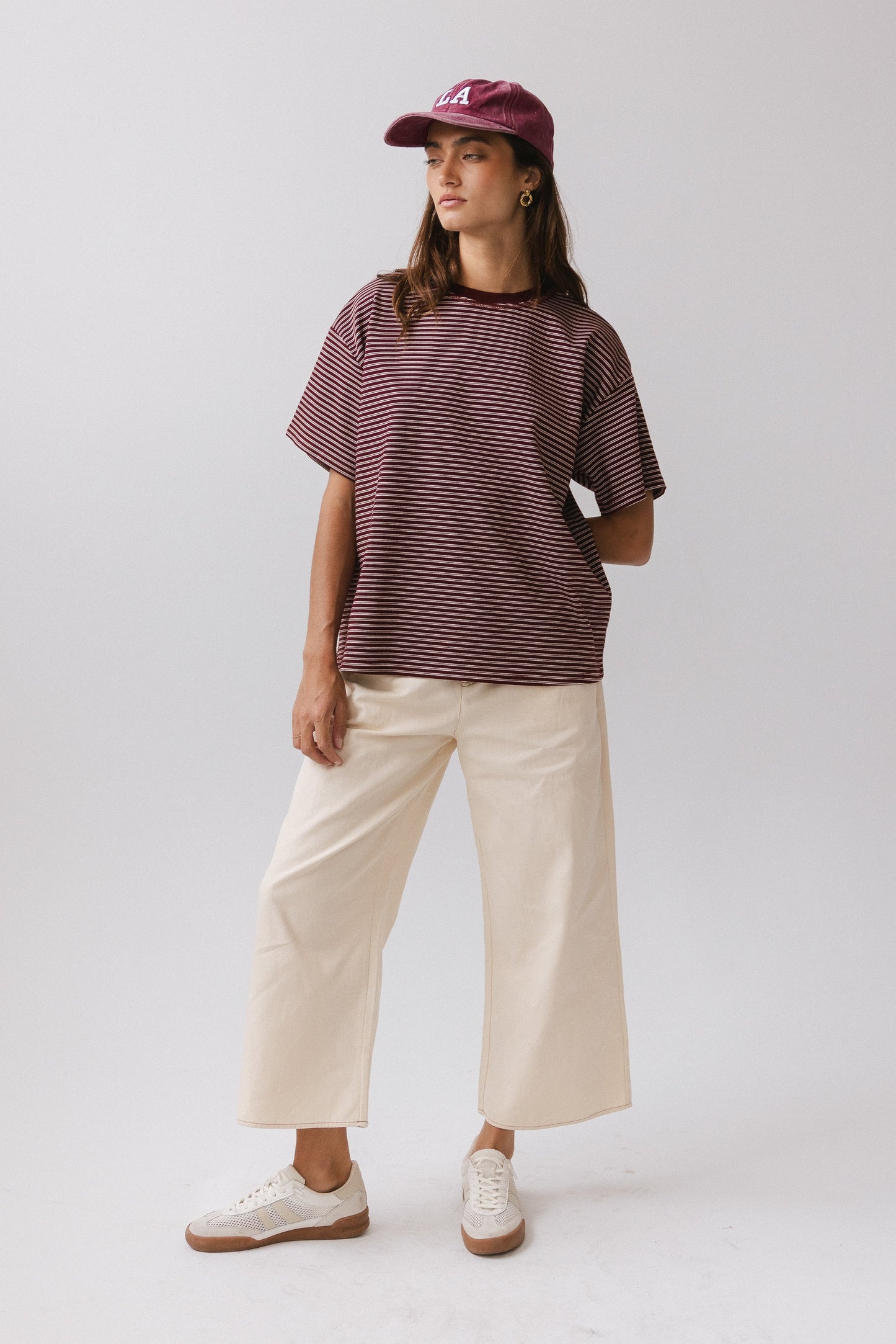 Salem Knit Top in Burgundy