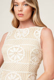 REBECCA LACE MIDI DRESS CREAM