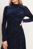 Size Small VELVET GALAXY CHARM MIDI DRESS NAVY FINAL SALE