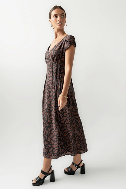 Kennedy Abstract Maxi Dress FINAL SALE