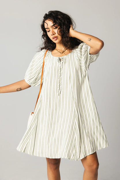 Jenny Striped Babydoll Dress FINAL SALE