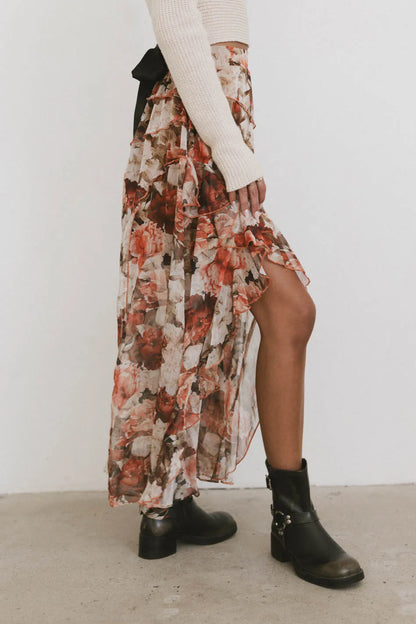 Xavier Printed Mesh Skirt FINAL SALE