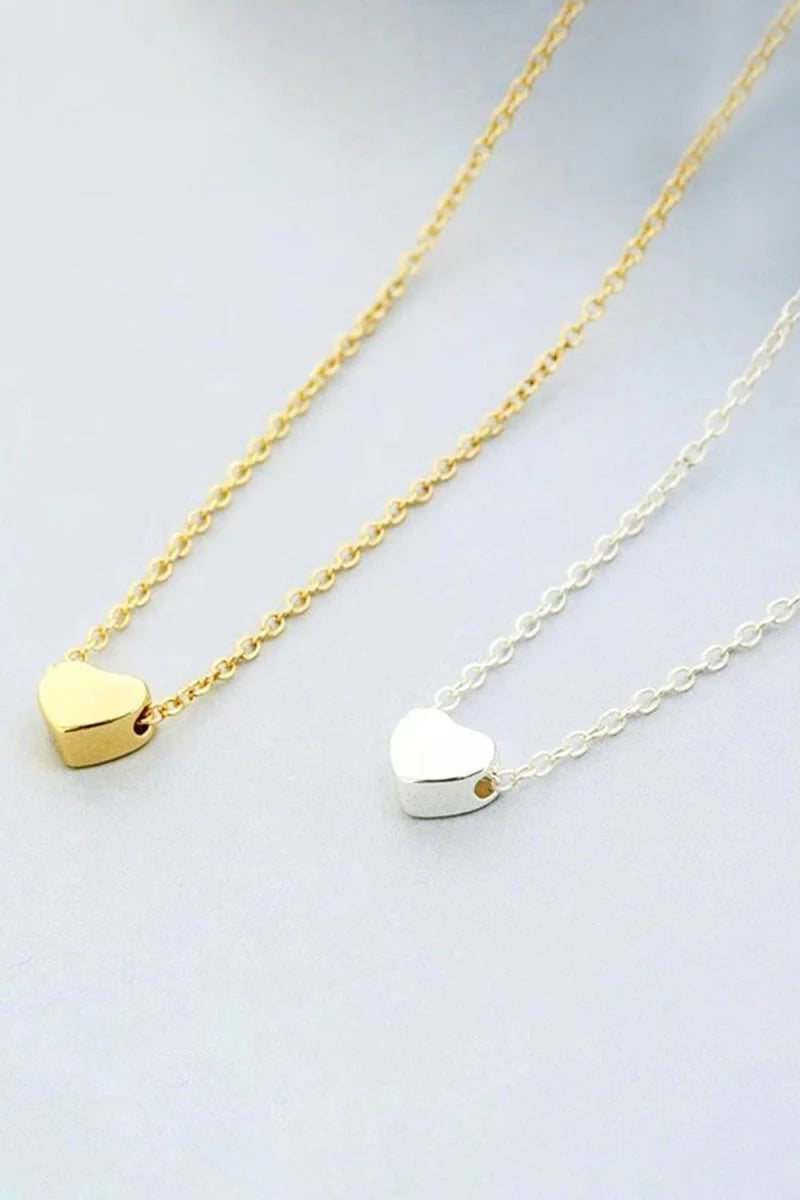 Simple Heart Pendant Necklace