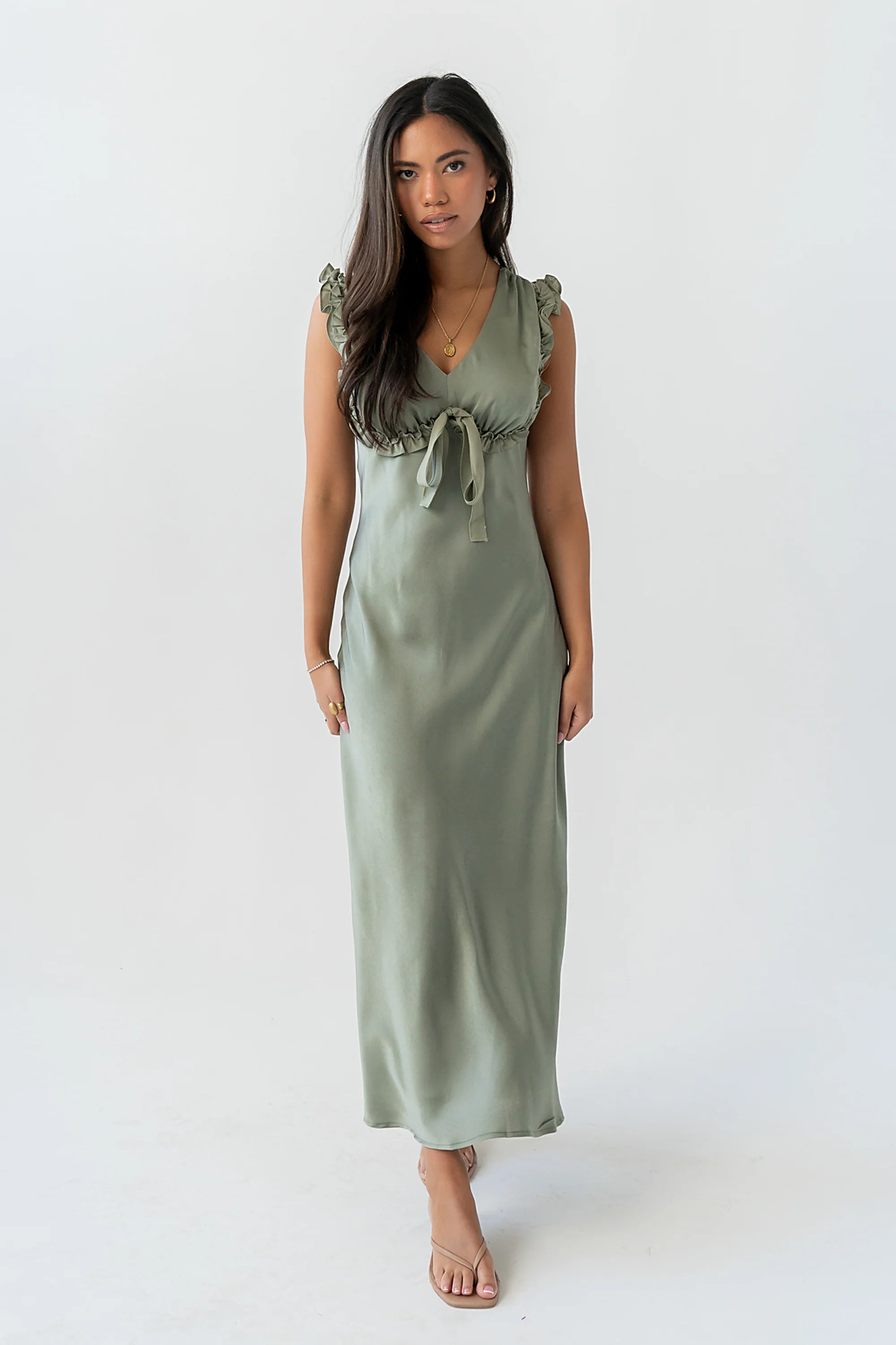 Tracey Maxi Dress in Green