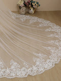 Vintage Flower Lace Cathedral Veil Bridal Veil Wedding Veil