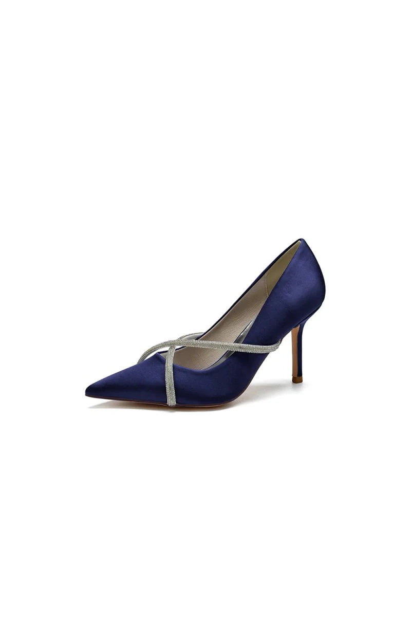 Party Pointed Toe Crystal High Heels