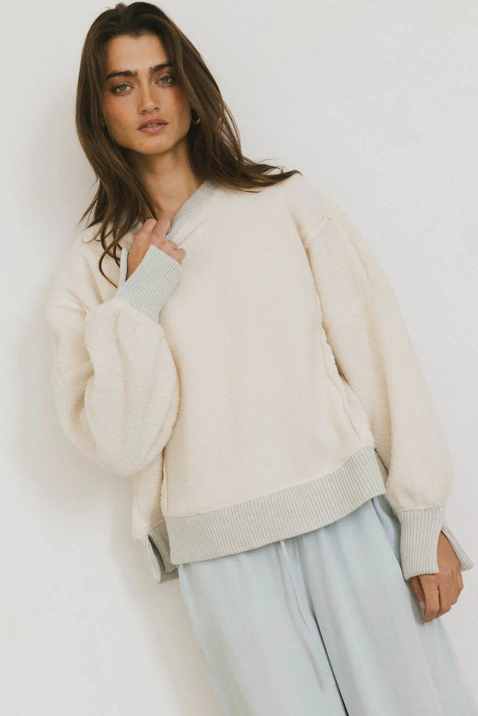 Gracyn Sherpa Crewneck FINAL SALE