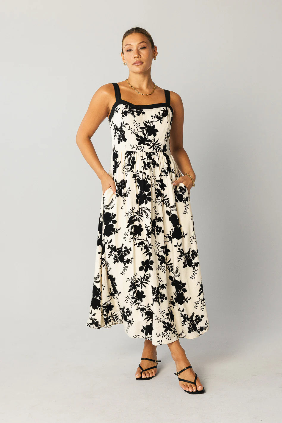 Zora Floral Midi Dress FINAL SALE