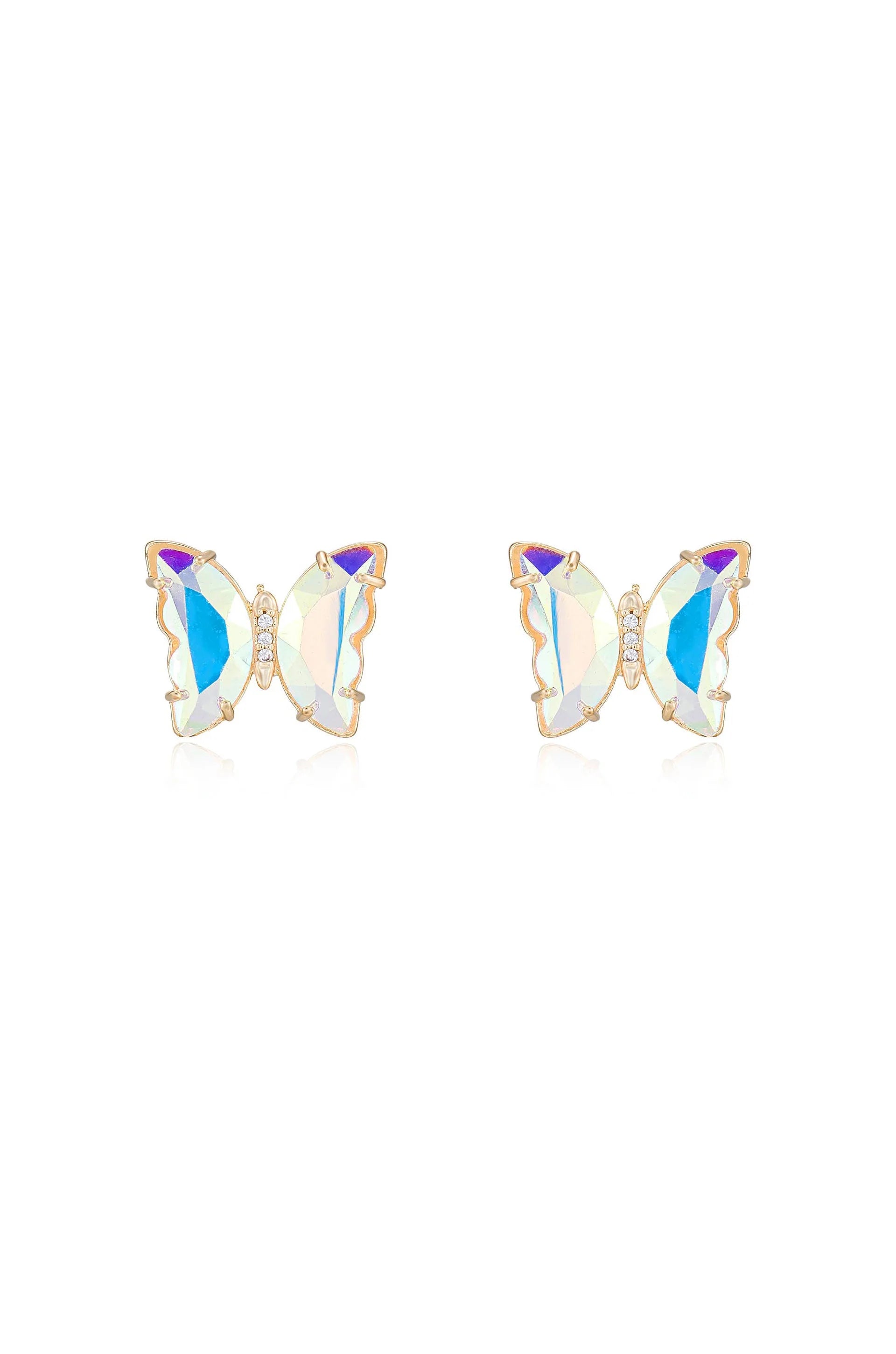 Flutter Away Crystal Earrings