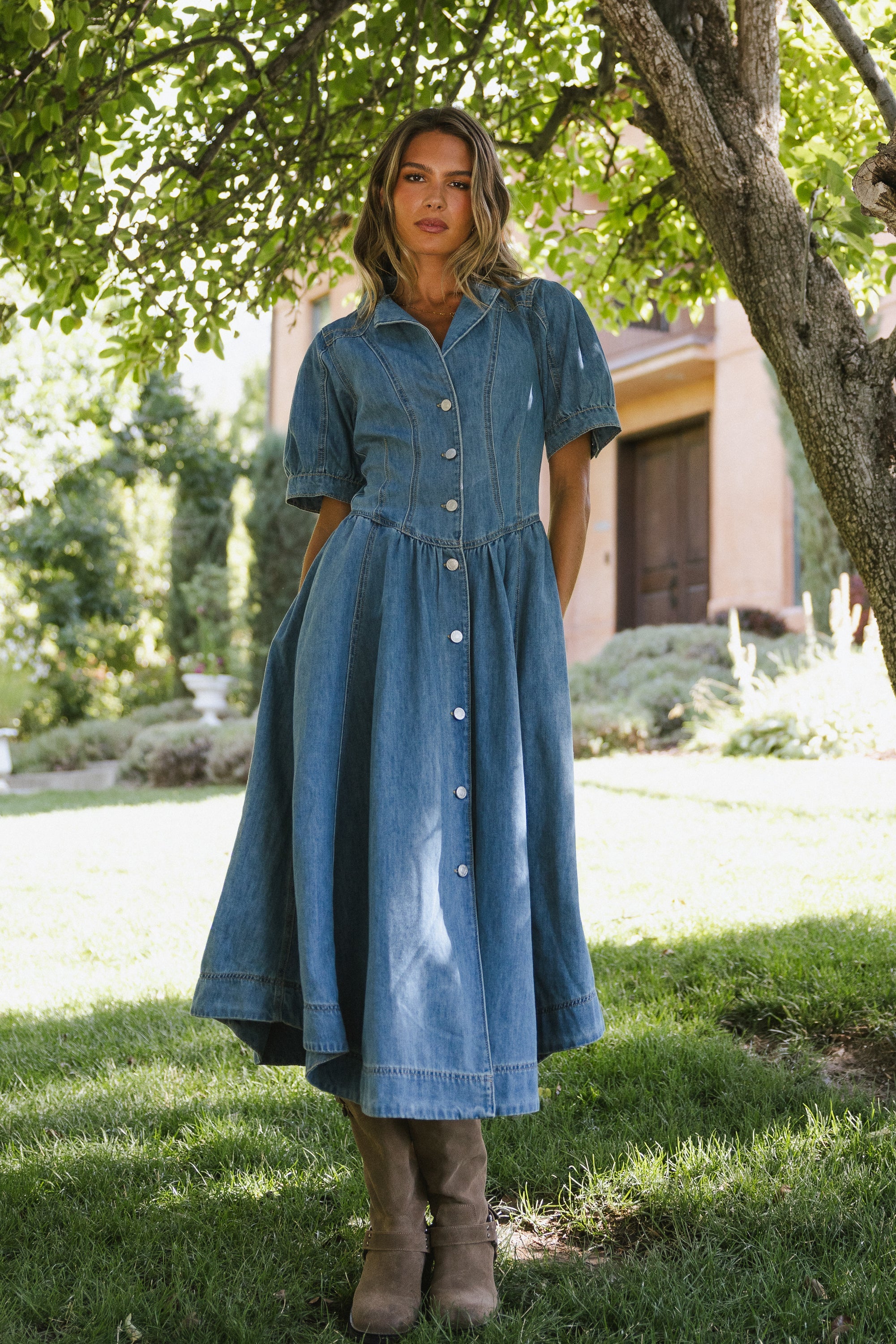 Mylie Denim Maxi Dress FINAL SALE