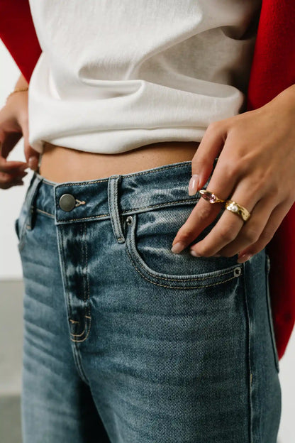Colette Wide Leg Jeans in Medium Wash FINAL SALE