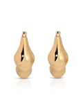 Molten Metal Hoop Earrings