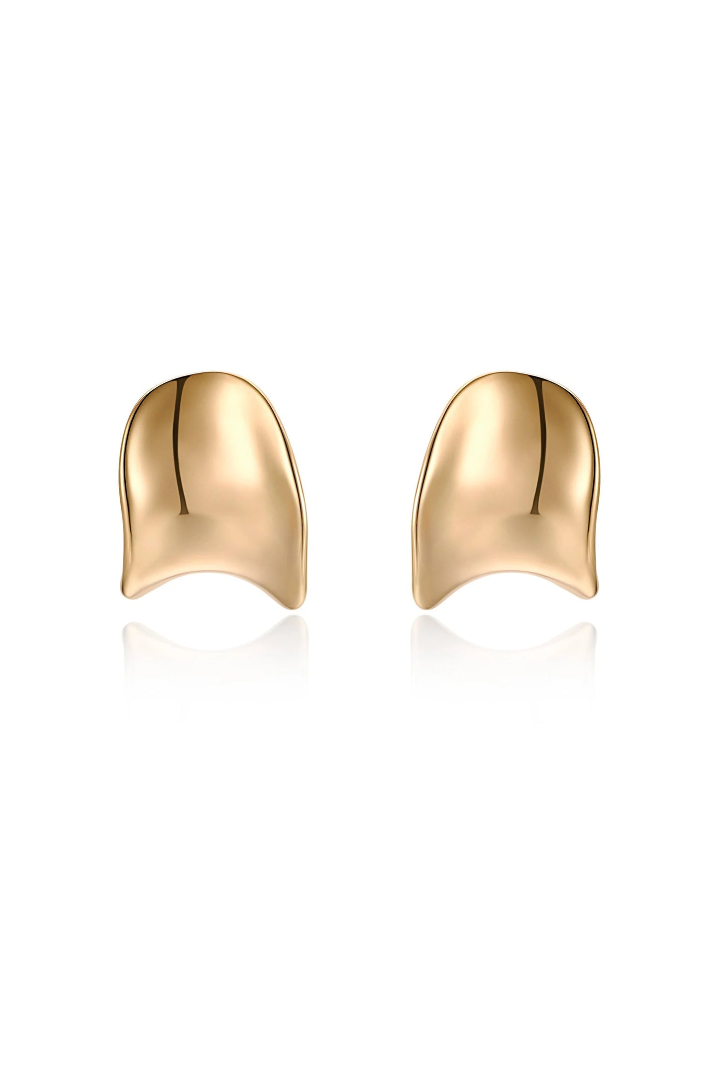 Curved Stud Earrings