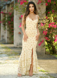Greta Maxi Dress Yellow Floral