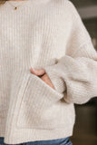 Aliyah Knit Sweater in Taupe FINAL SALE
