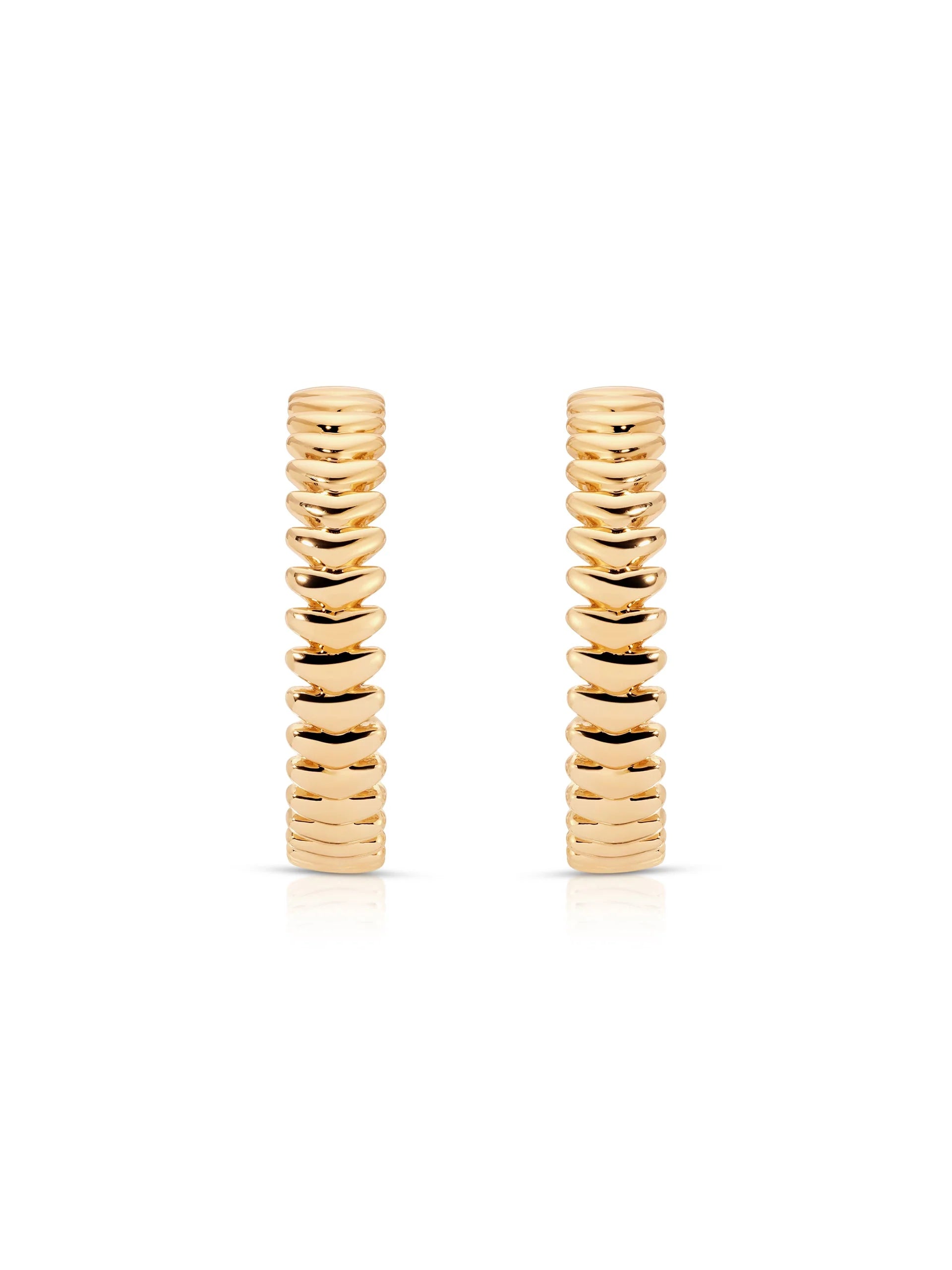 Large Metal Moderna Hoops