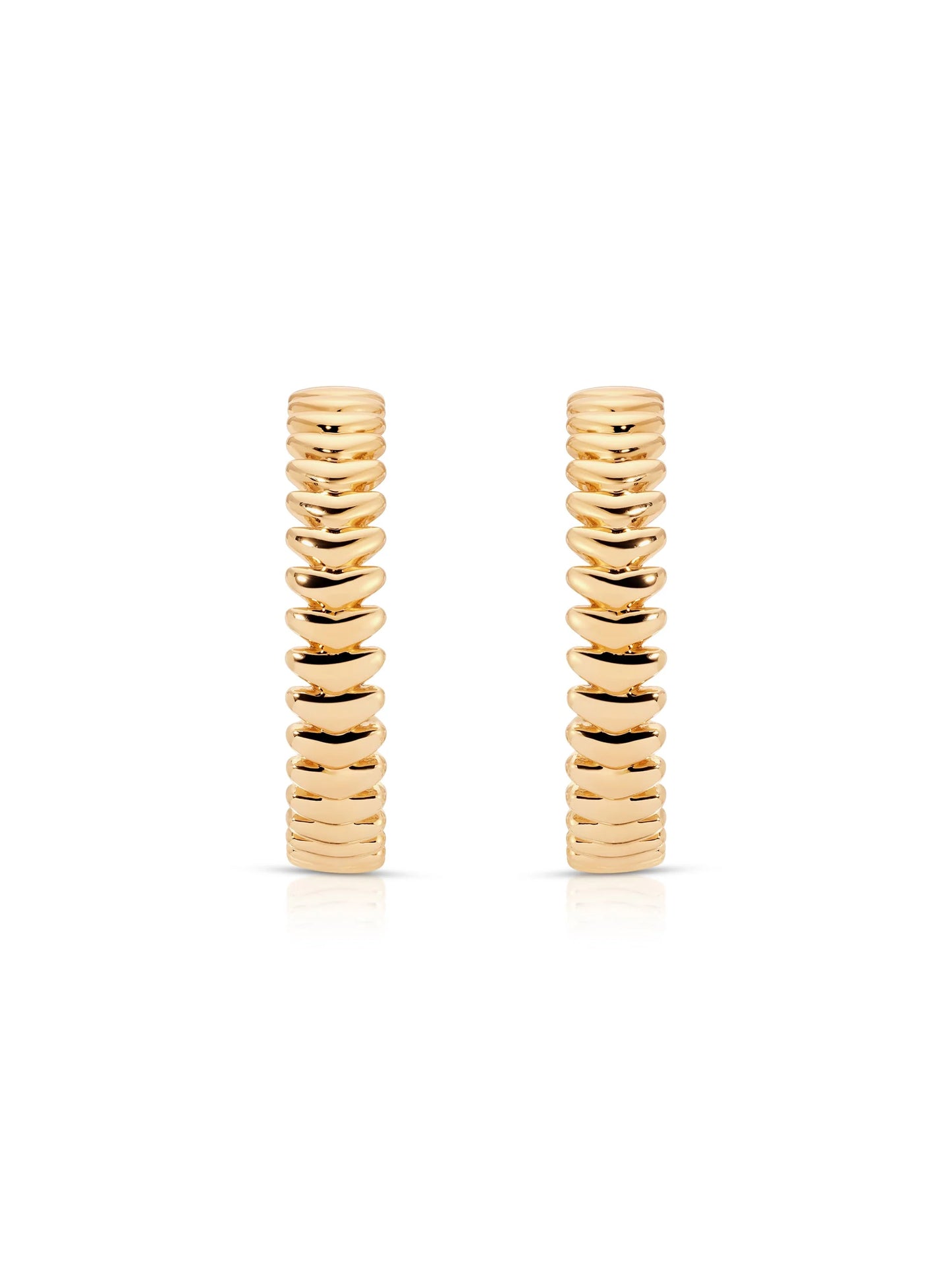 Large Metal Moderna Hoops