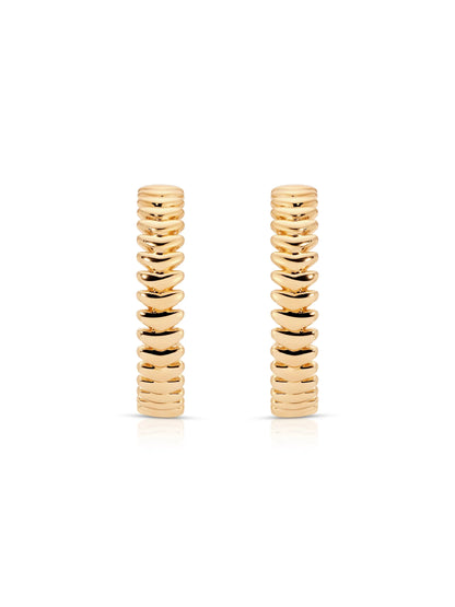 Large Metal Moderna Hoops