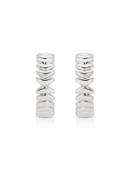 Medium Metal Moderna Hoops