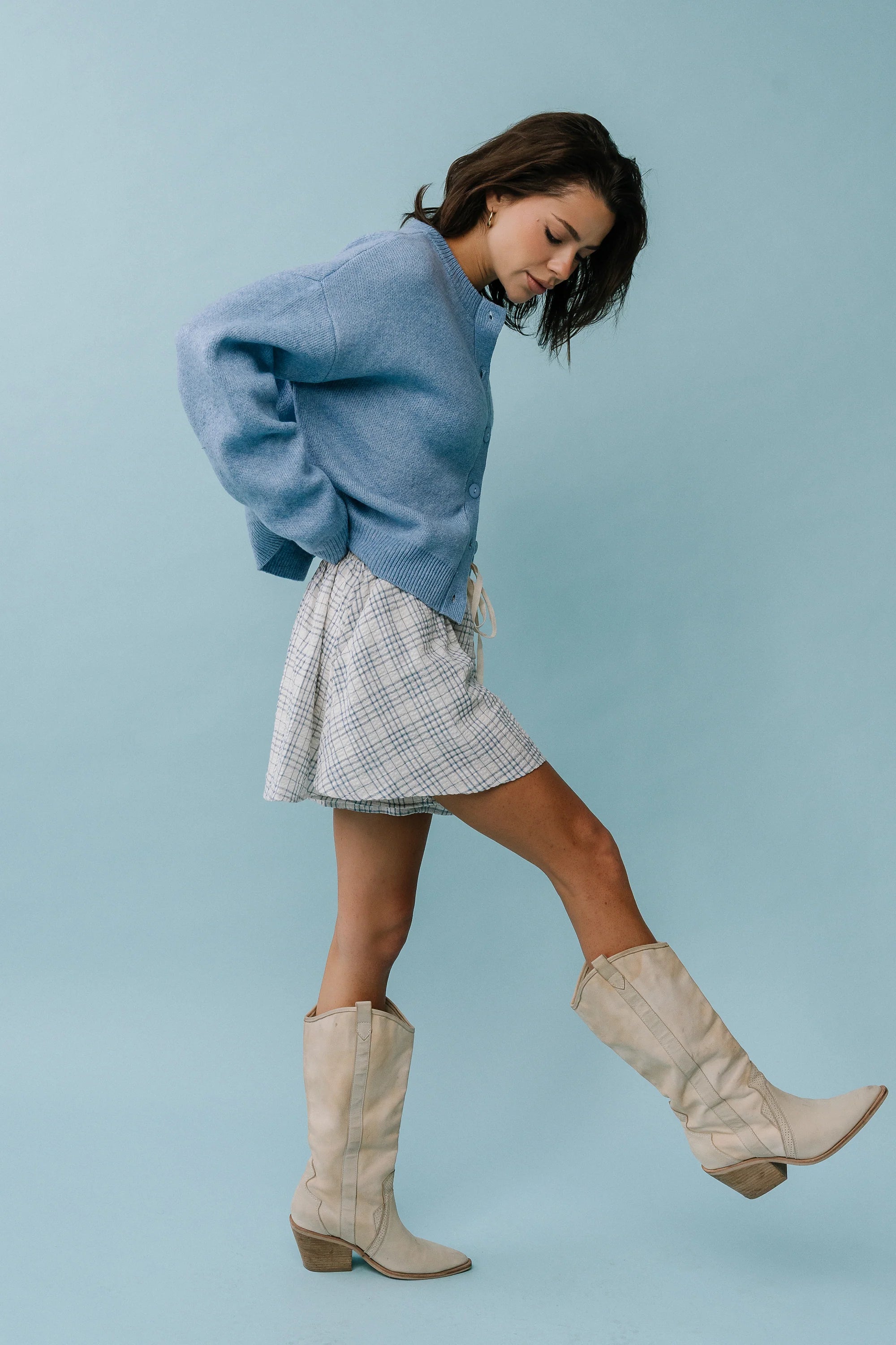 Valeria Oversized Sweater in Light Blue