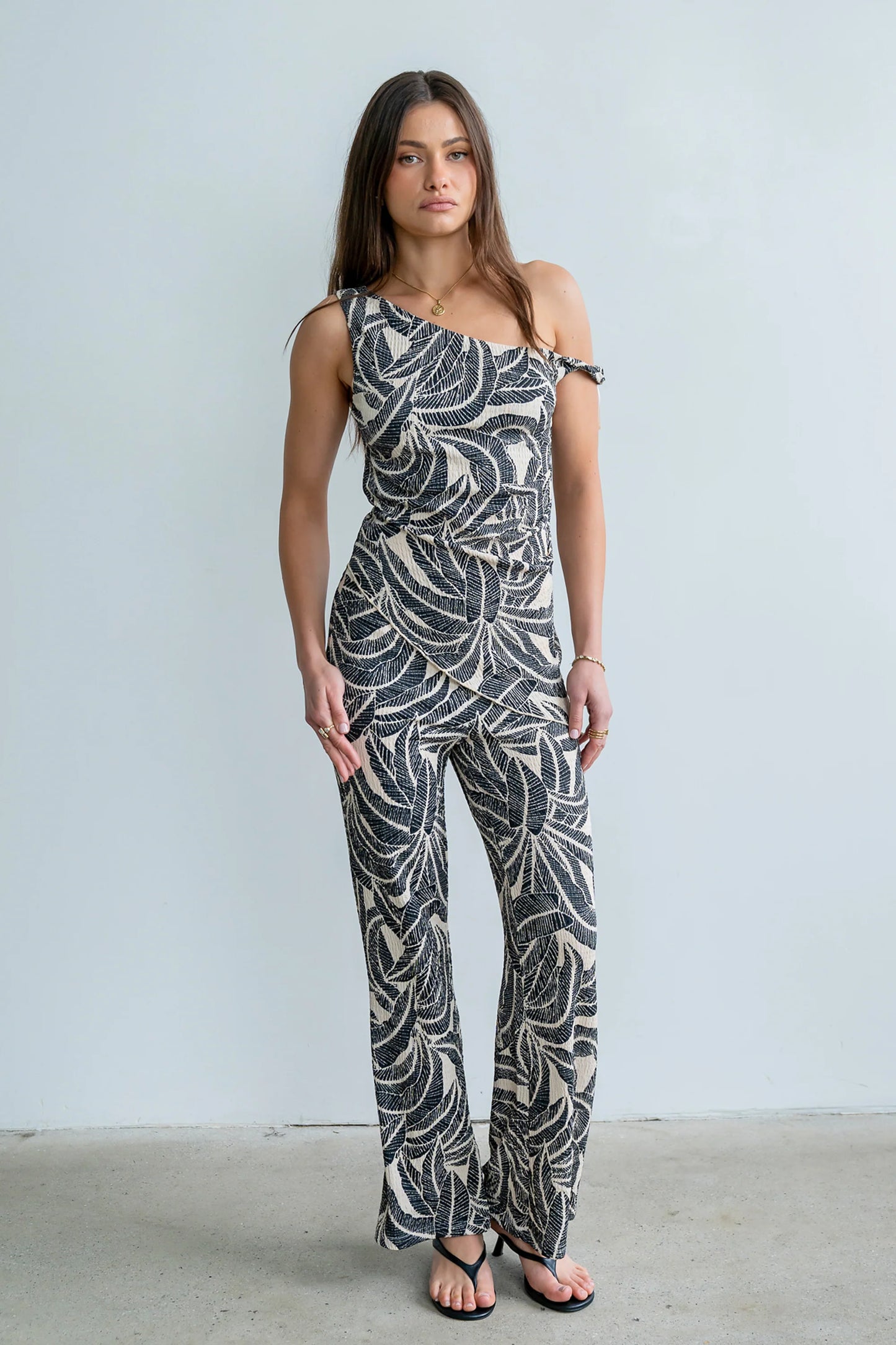 Minnie Abstract Wide Leg Pants