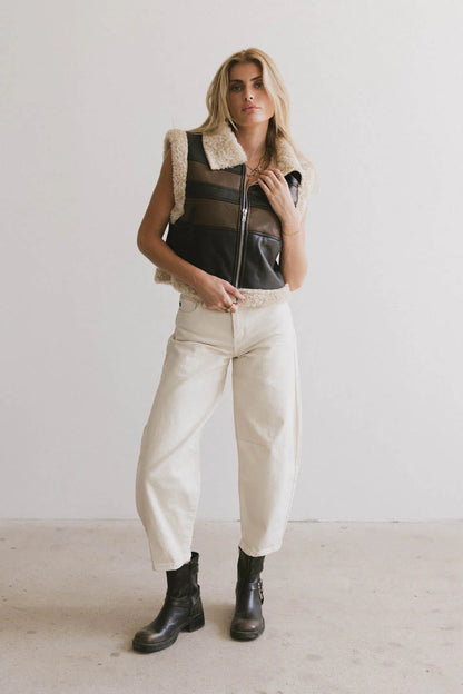 Lex Barrel Jeans in Ivory FINAL SALE