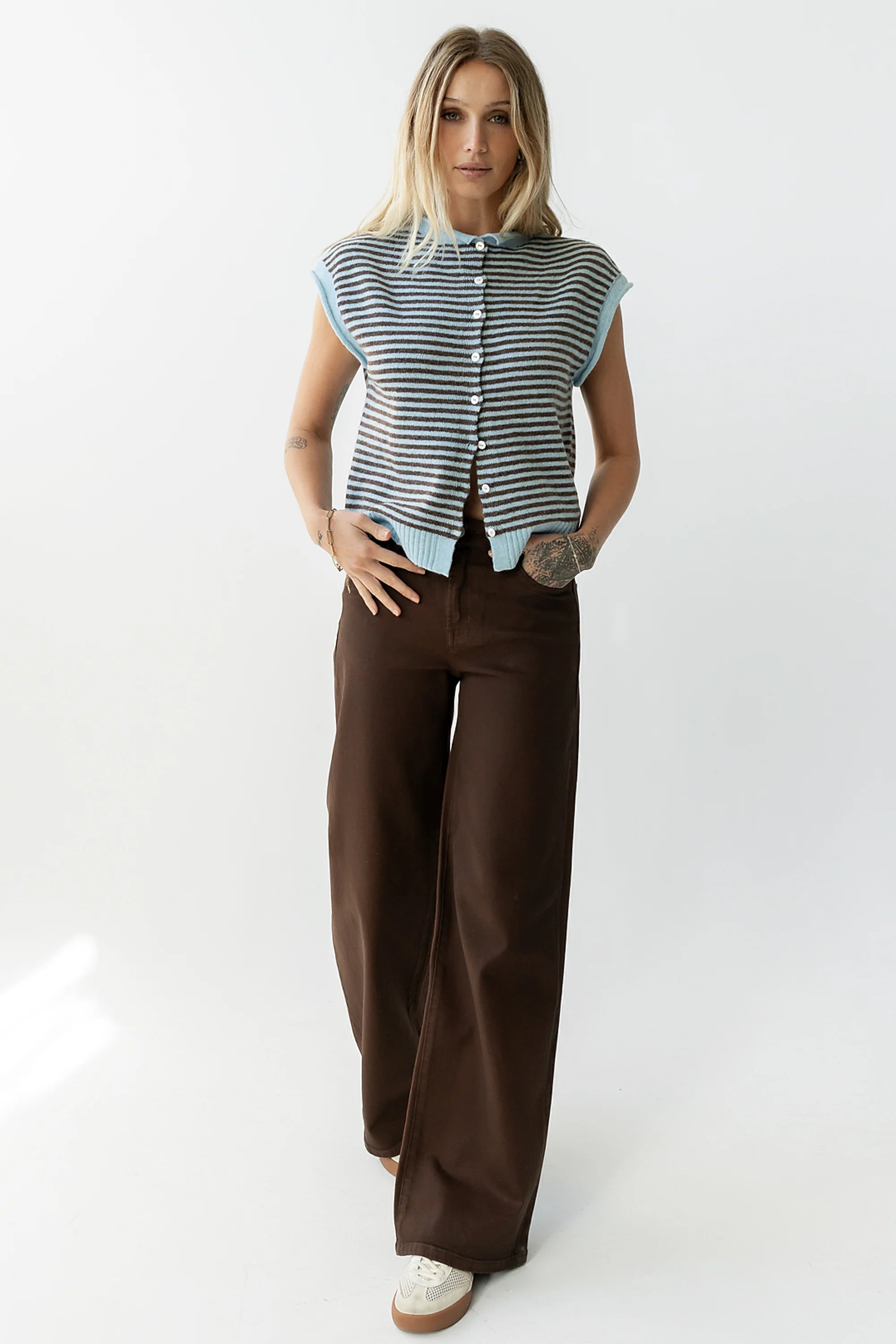 Clark Cardigan in Light Blue