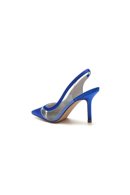 Party Pointed Toe Slingback Strap High Heels